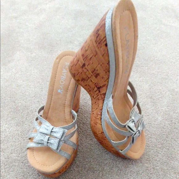 Playboy wedges sandal - Picture 1 of 4